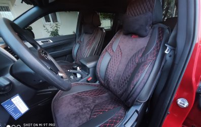 SsangYong Musso Grand Uyumlu Deri Oto Koltuk Kılıfı Deluxe Boss